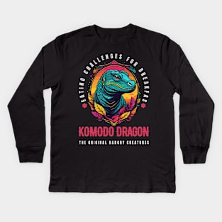 Komodo Dragon Kids Long Sleeve T-Shirt